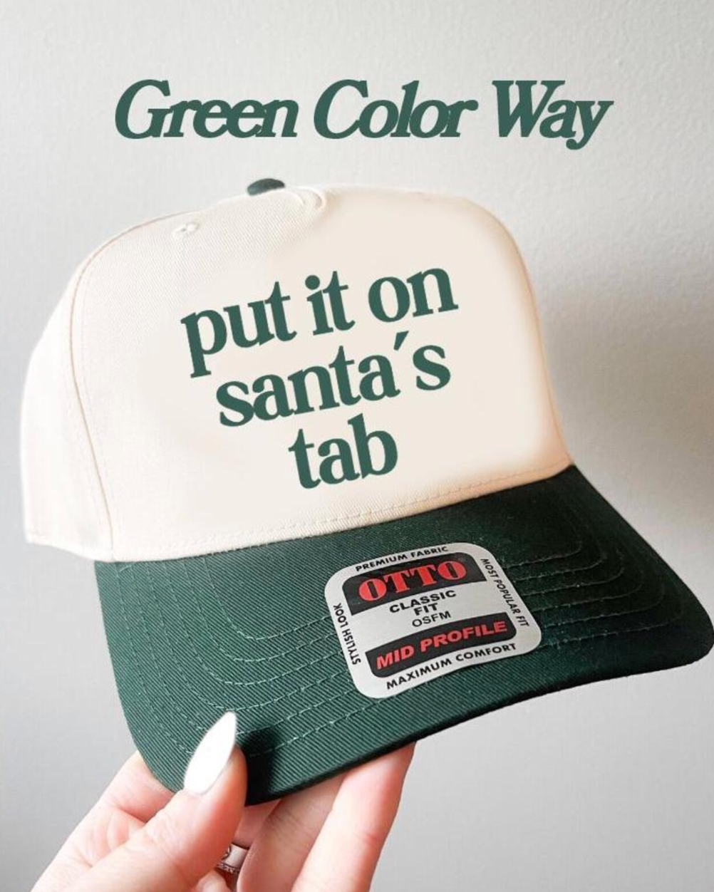 Put It On Santa's Tab Canvas Hat