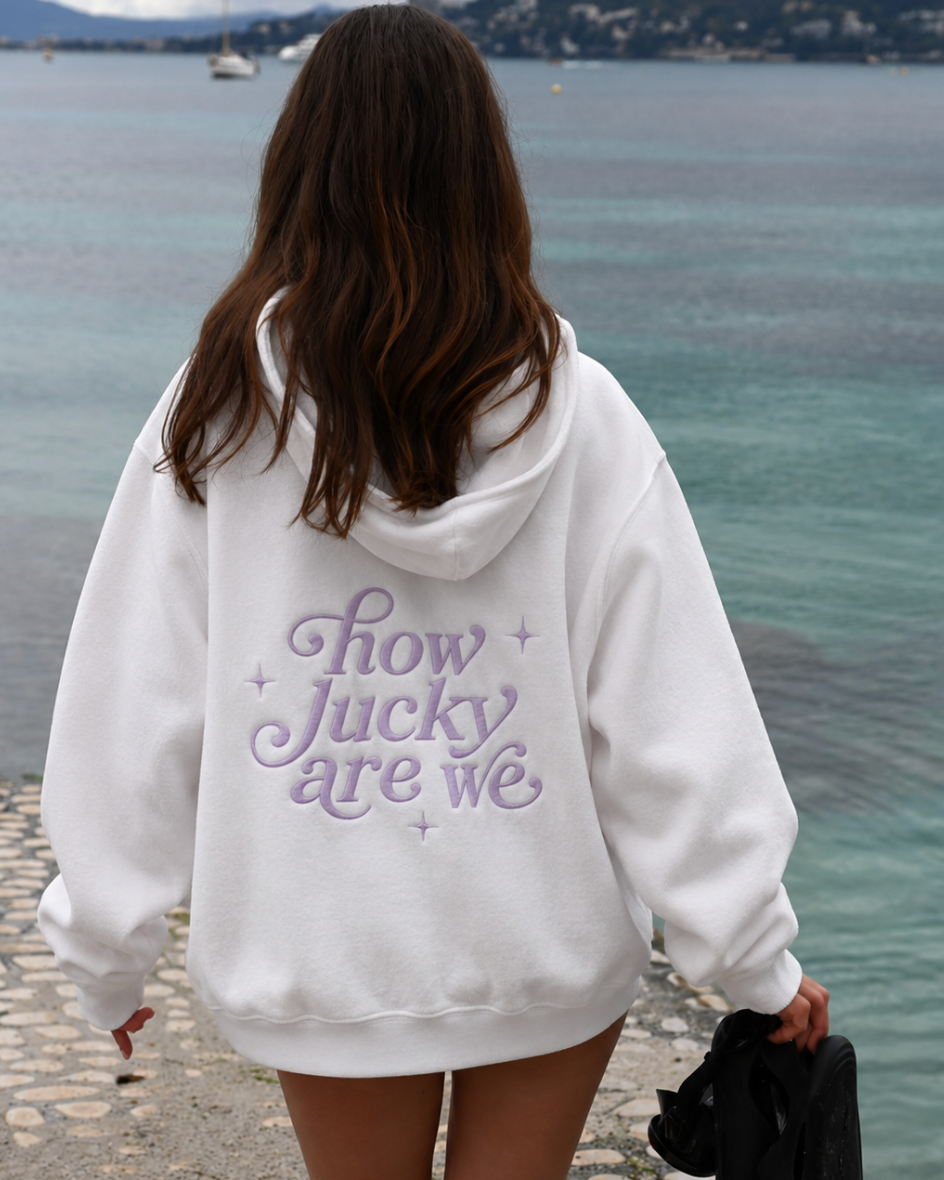 How Lucky Are We Oversized Hoodie