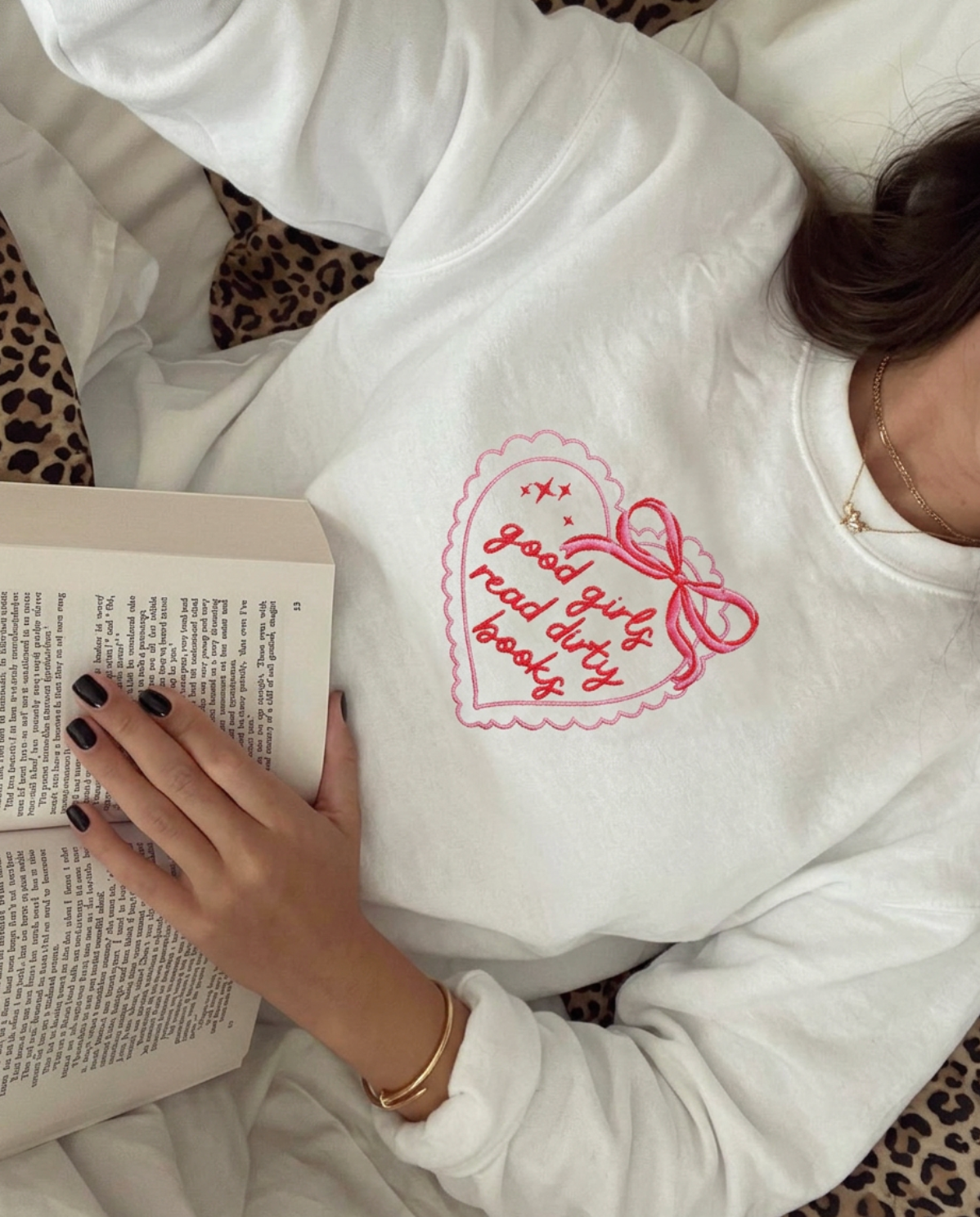 Good Girls Read Dirty Books Crewneck