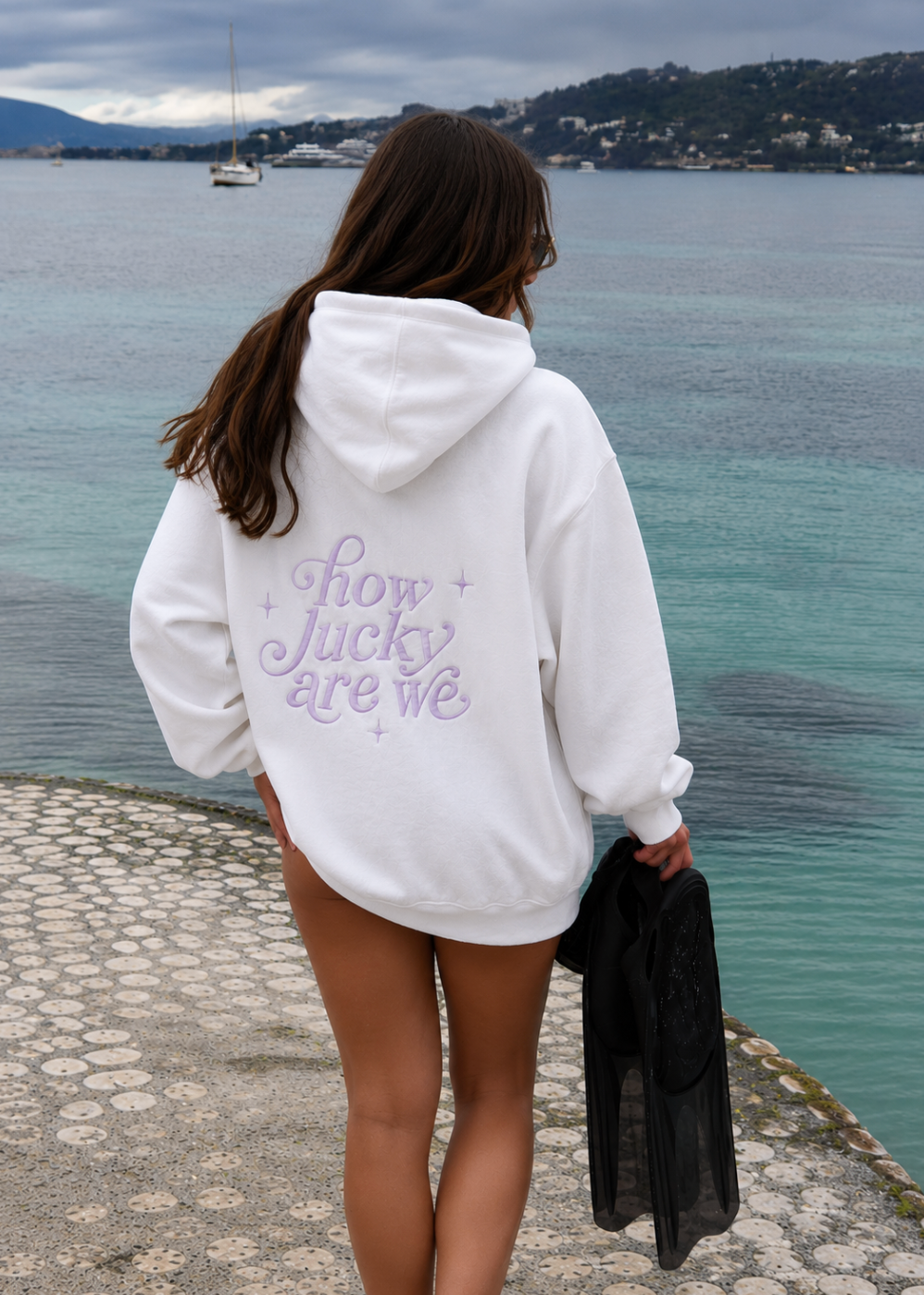 How Lucky Are We Oversized Hoodie