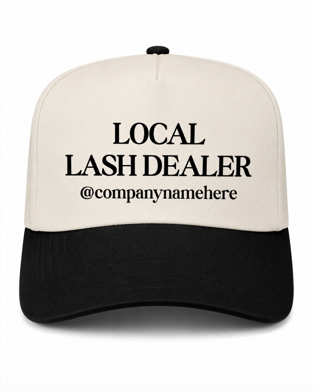 Local Lash Dealer Personalized Canvas Hat