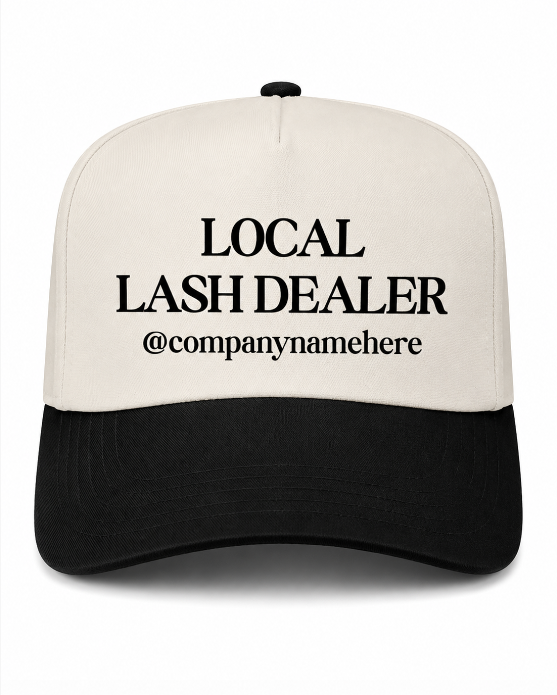 Local Lash Dealer Personalized Canvas Hat