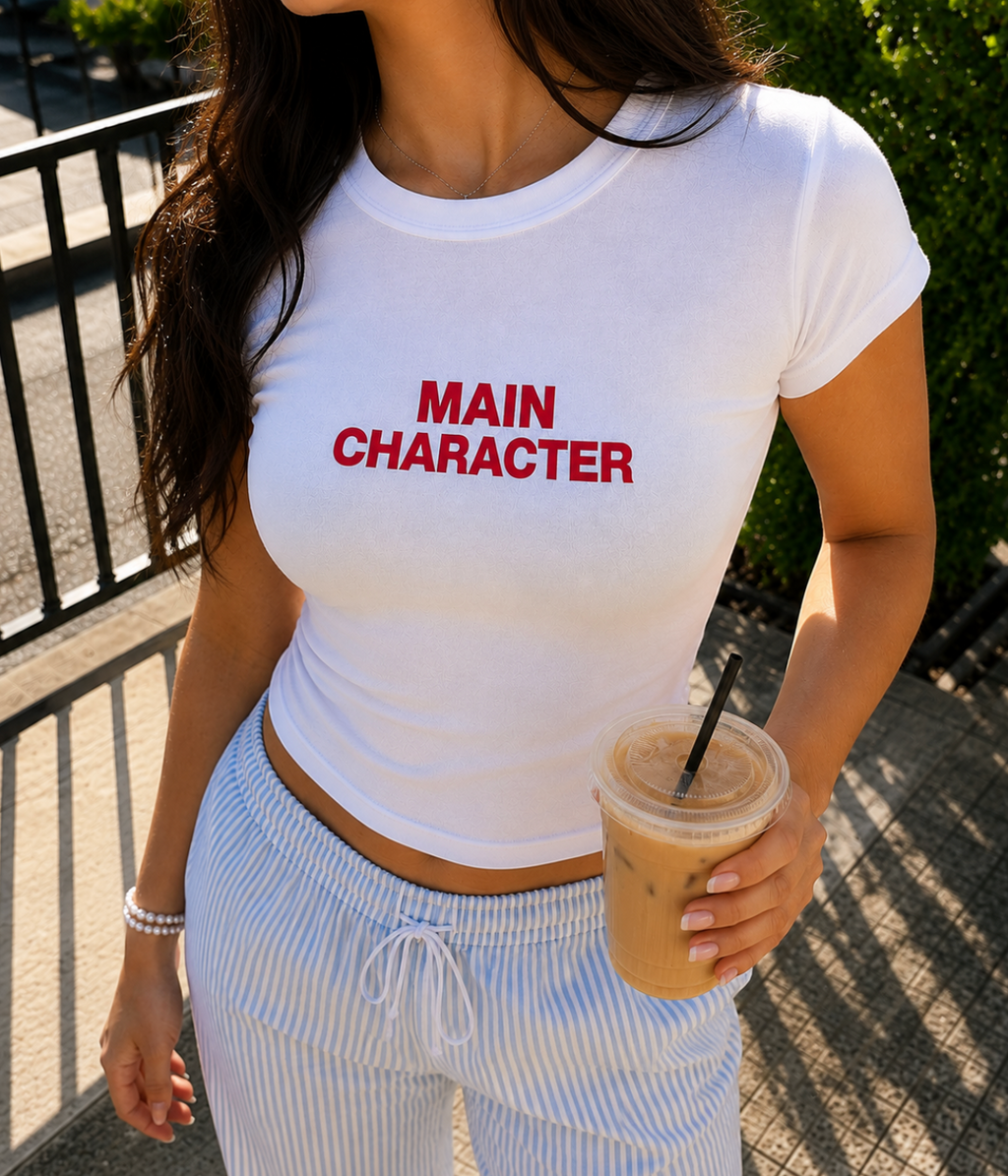 Main Character Baby Tee