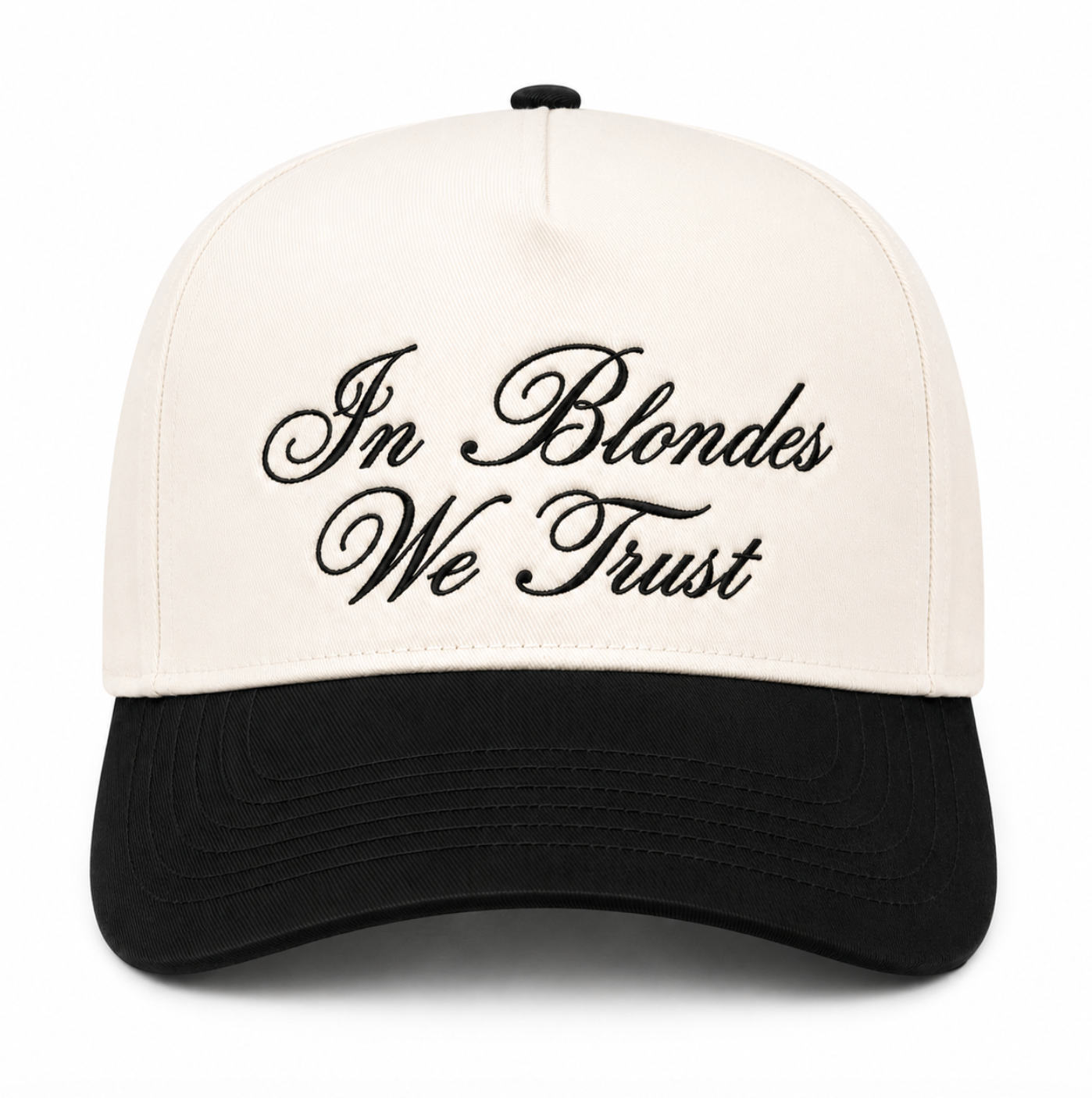 In Blondes We Trust Canvas Hat