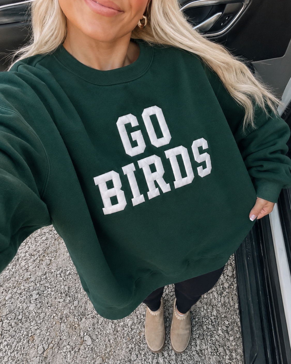 Go Birds Embroidered Crewneck