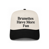 Brunettes Have More Fun Canvas Hat
