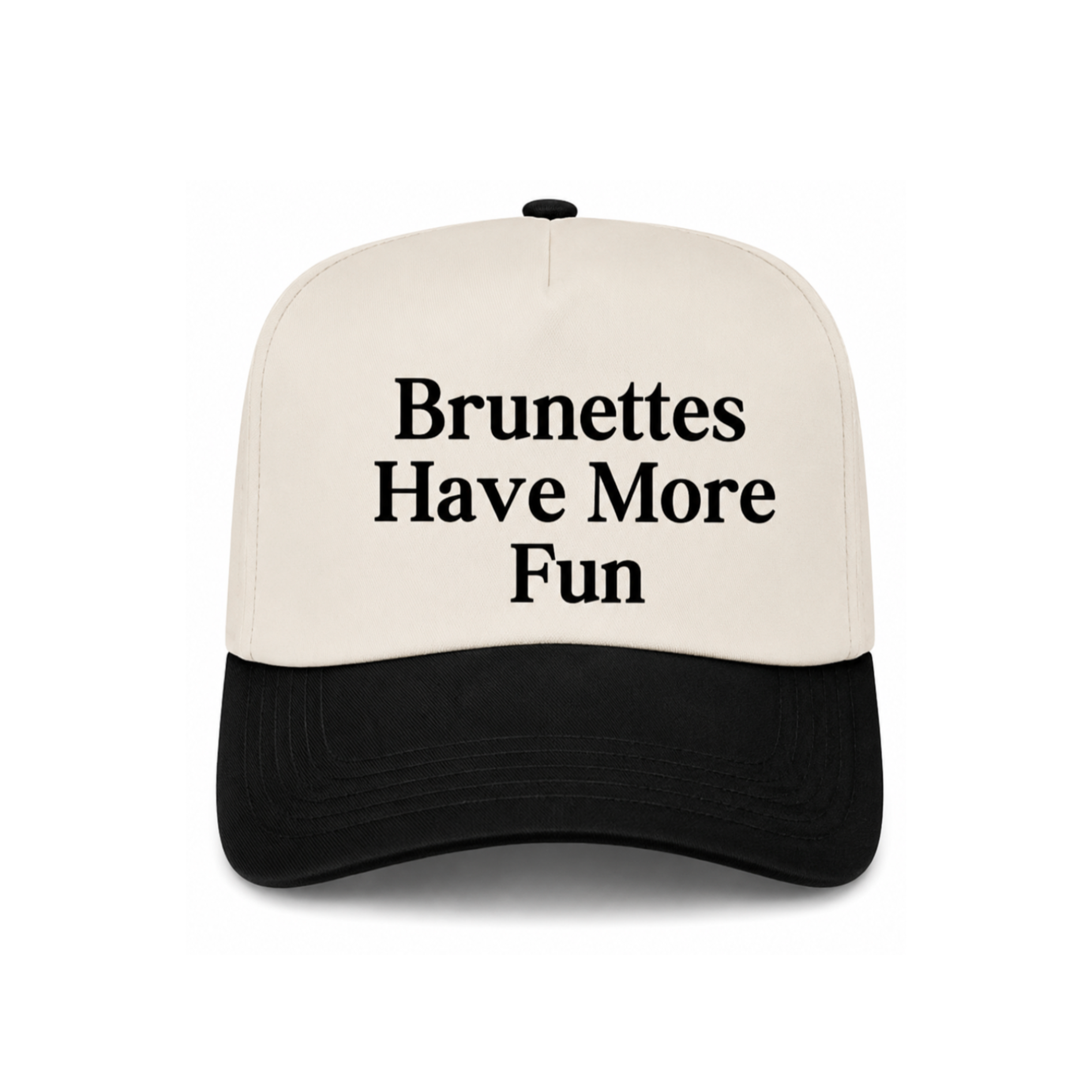 Brunettes Have More Fun Canvas Hat