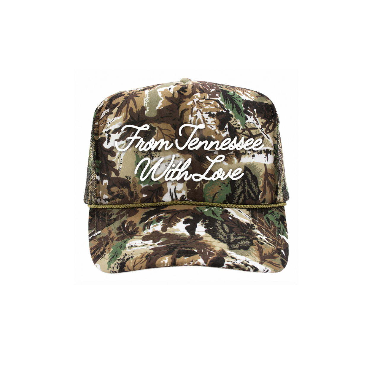 From Tennessee With Love Camo Trucker