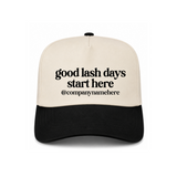 Good Lash Days Start Here Custom Canvas Hat