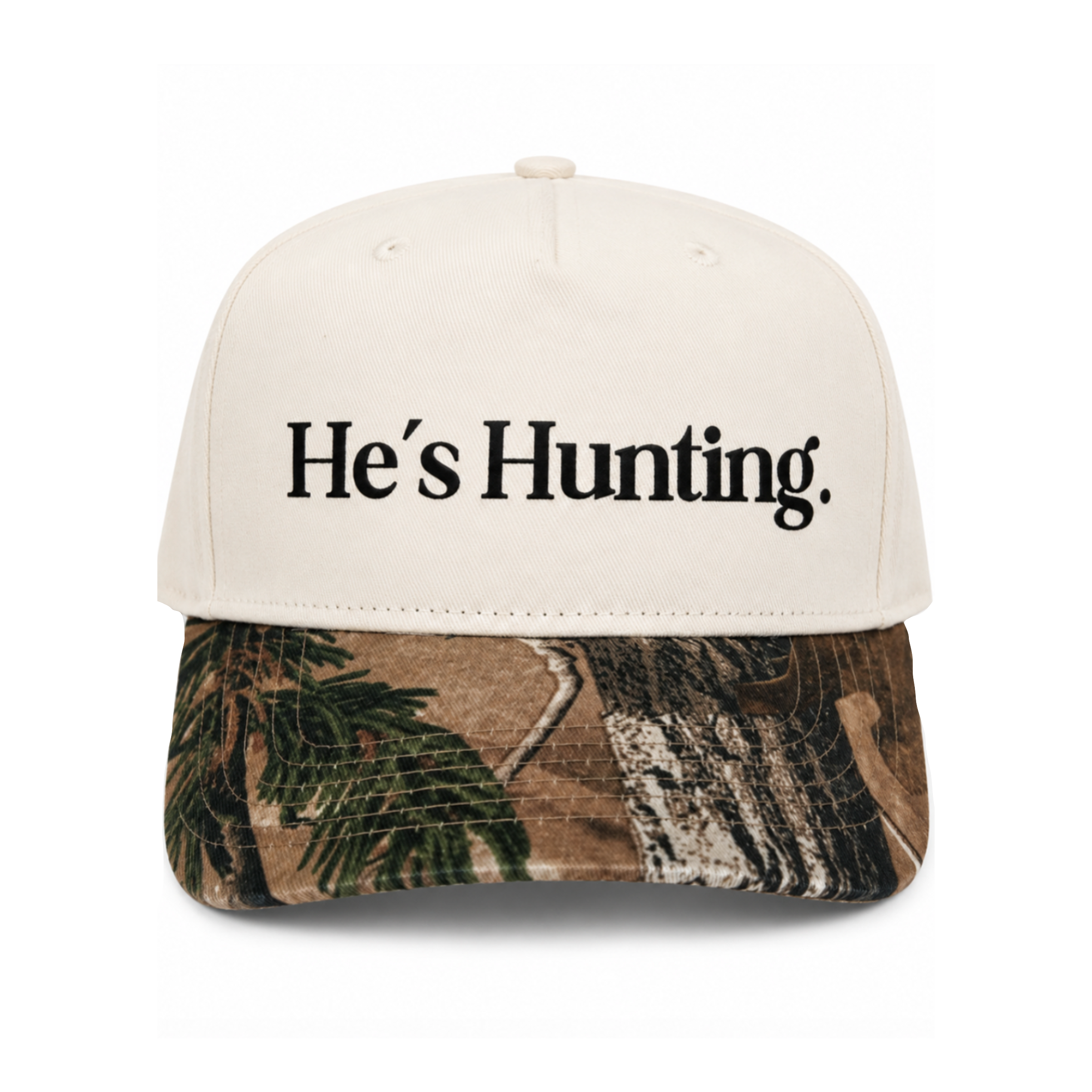 He's Hunting Canvas Hat