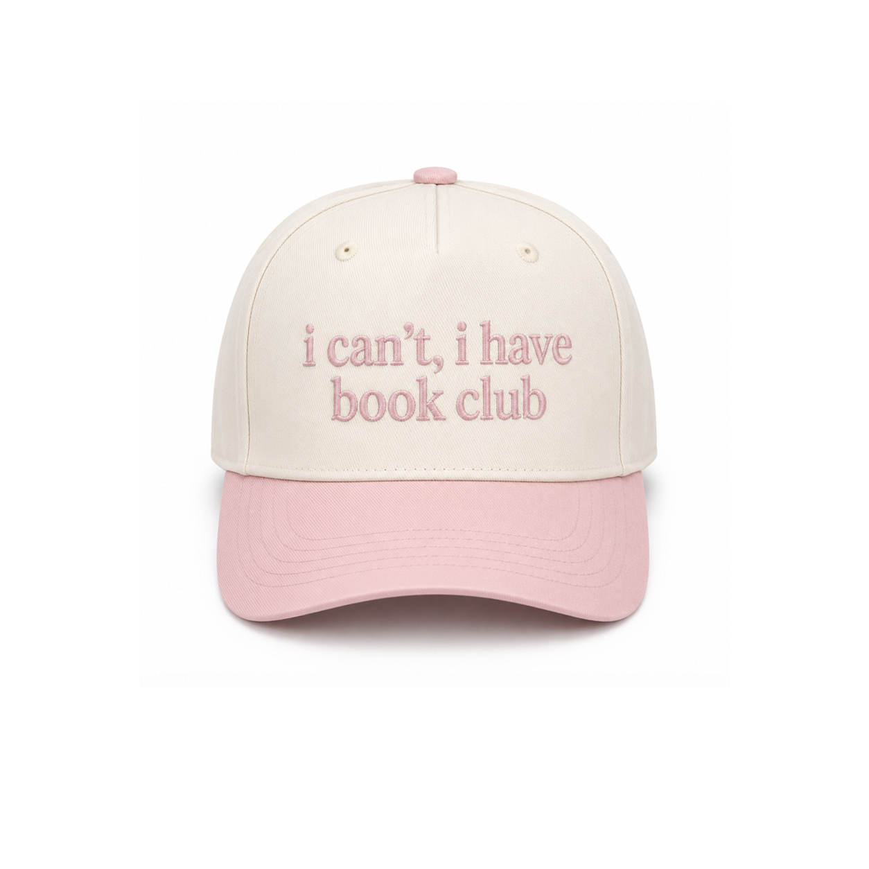 I Can't I Have Book Club Canvas Hat