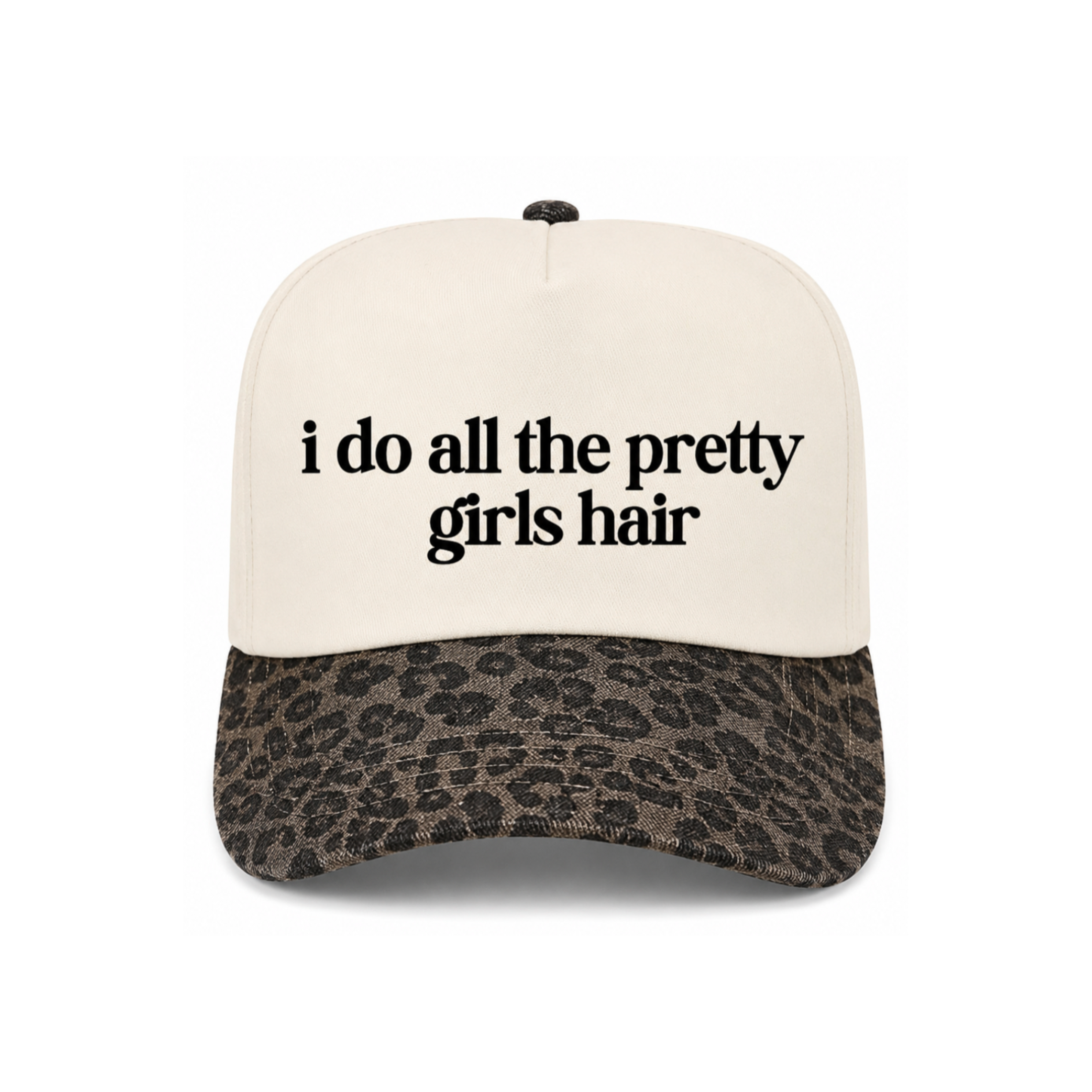 I Do All The Pretty Girls Hair Cheetah Canvas Hat