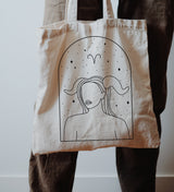 Aries Horoscope Tote Bag