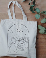 Cancer Horoscope Tote Bag