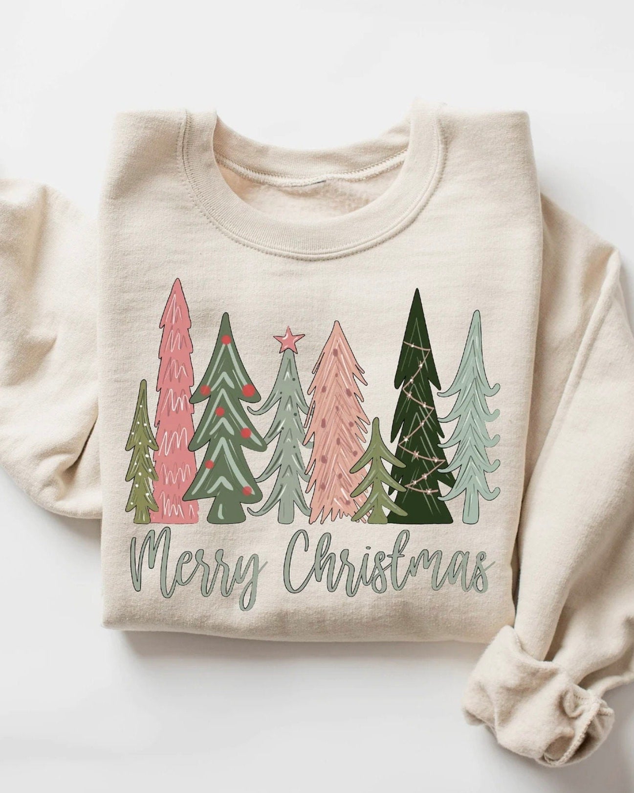Merry Christmas Tree Crewneck
