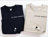 Custom Roman Numeral Couples Crewneck