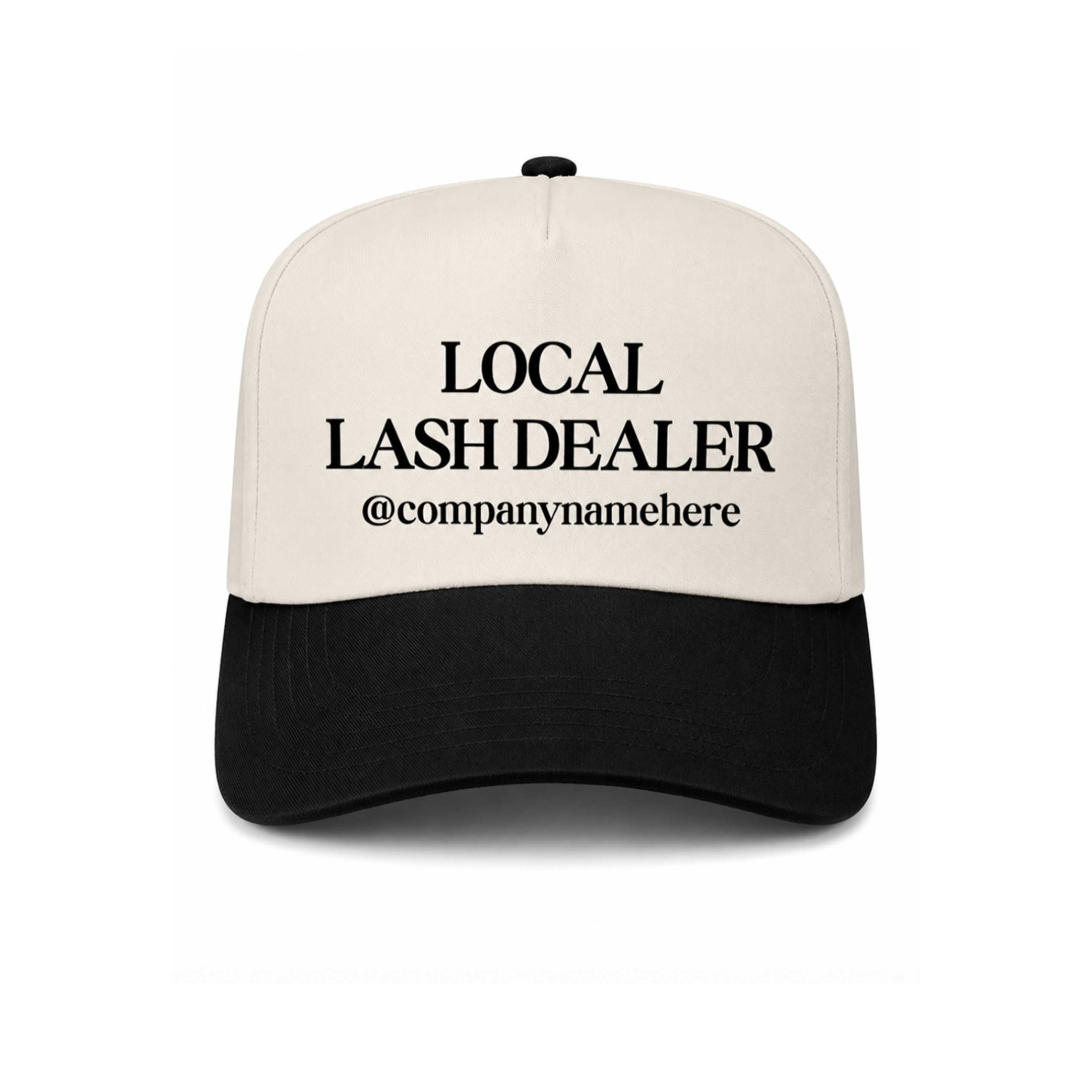 Local Lash Dealer Personalized Canvas Hat