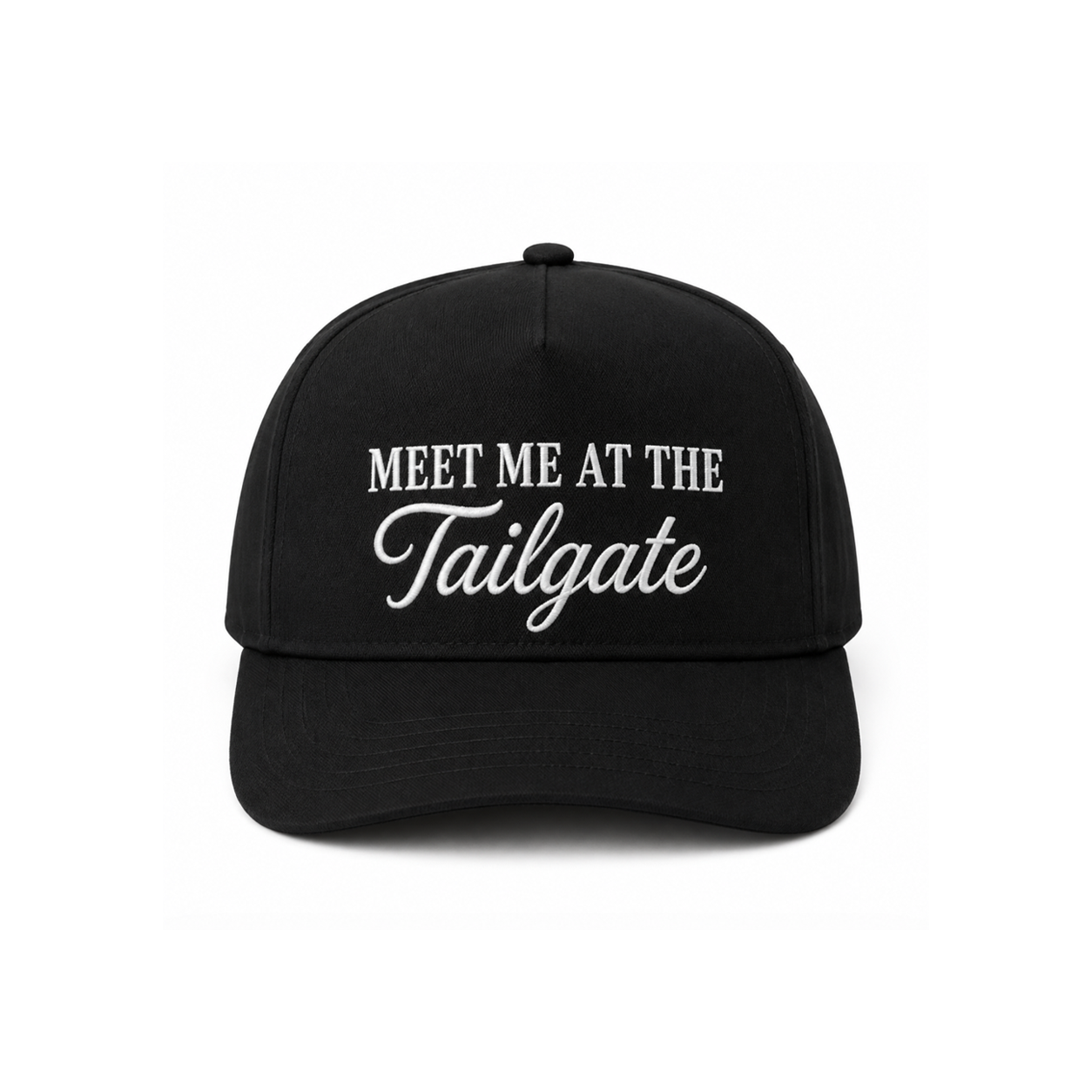 Navy blue cap with 'MAVS' text on a white background