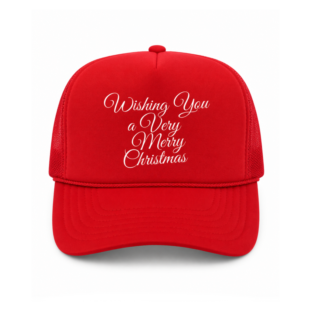 Wishing You A Merry Christmas Trucker Hat