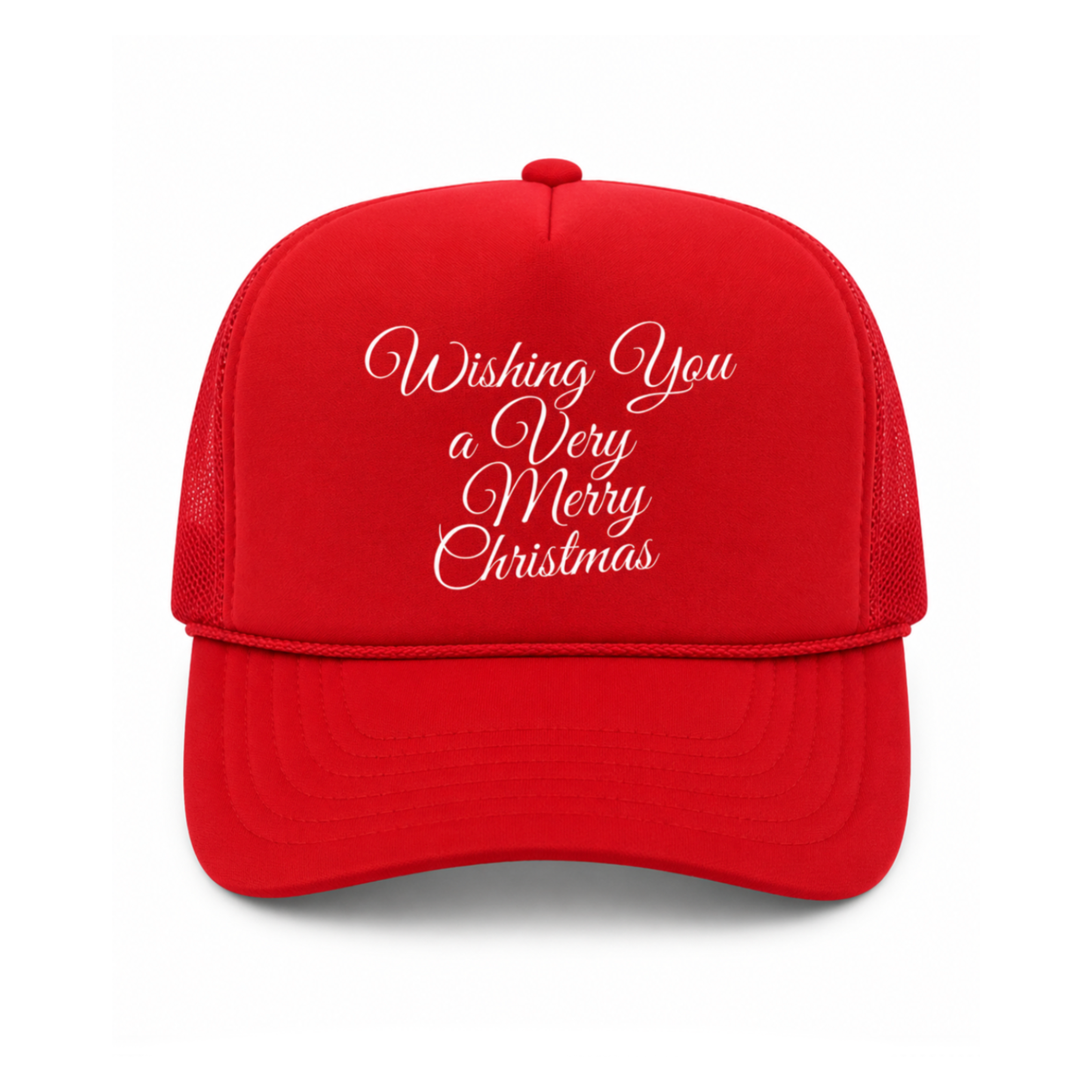 Wishing You A Merry Christmas Trucker Hat